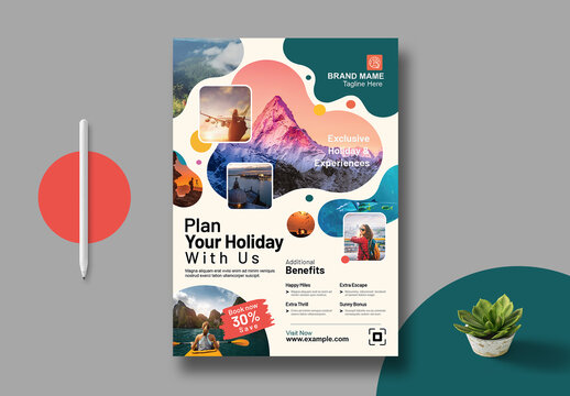 Creative Travel Flyer Template Layout