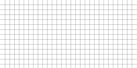 Horizontal grid square graph line page on white background ,horizontal book blank for notes