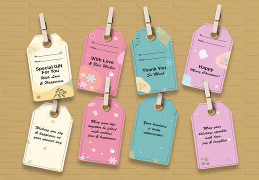 Gift Tag Template Layout