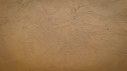 Natural exposed concrete cement wall abstract background golden yellow concrete texture.