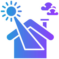 Daylight Utilization glyph gradient icon