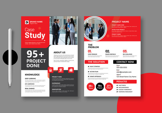 Simple Case Study Design Template Layout