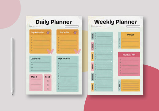 Smart Goal Planner Design Template Layout