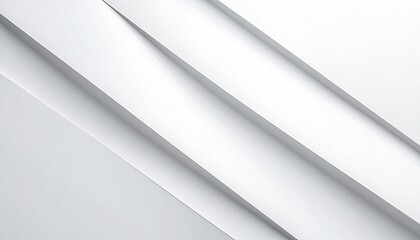 Abstract image featuring three diagonal, off-white, subtly shadowed, rectangular shapes, suggesting depth and layering against a plain backdrop