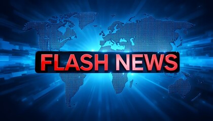 Stay Informed with Breaking Flash News Updates Around the World on a Dynamic Dotted Map, Delivering Vital Information Instantly in a Modern Digital Design