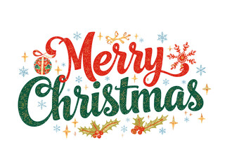 Merry Christmas Festive Typography