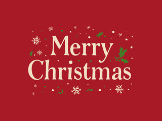 Merry Christmas Festive Typography