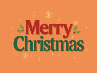 Merry Christmas Festive Typography