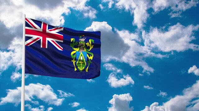 Flag and coat of arms of the Pitcairn Islands