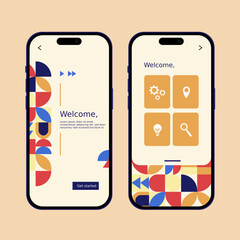  iphone 17 mockups with flat icons