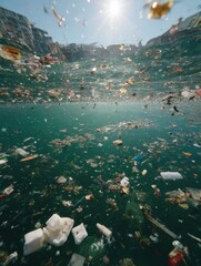 Environmental Pollution in Water Bodies with Floating Trash and Debris Causing Damage to Ecosystems and Human Health Urgent Need for Cleanup and Prevention