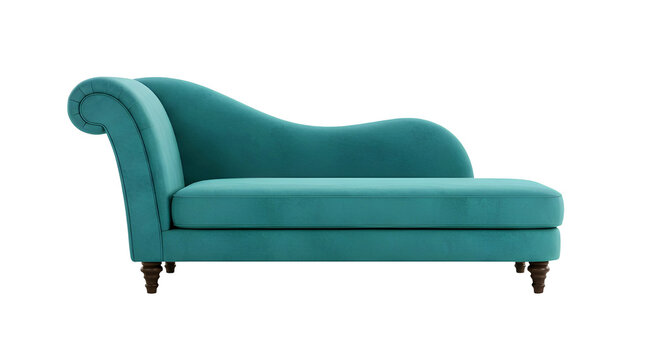 Teal Chaise Lounge Sofa &mdash; Sofa Chaise Lounge Biru Tosca