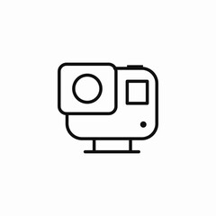 compact camera icon sign vector