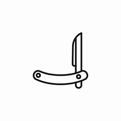 Fototapeta premium foldable blade icon sign vector