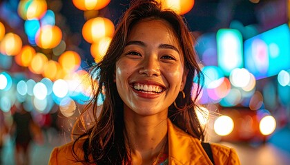 close up portrait of beautiful asian woman