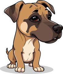 Fototapeta premium Cute cartoon a illustrator vector Damatian