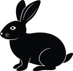  easter bunny illustration, spring celebration symbol  