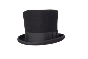 Antique Black Felt Tophat