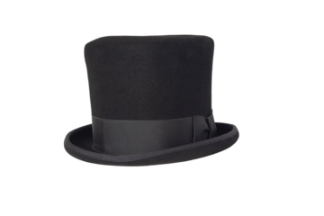 Antique Black Felt Tophat