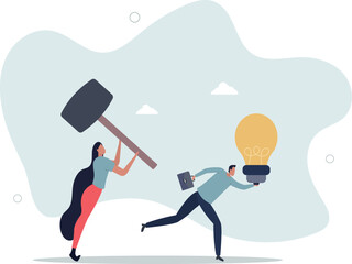 Jealousy colleague, toxic boss kill all ideas never been implemented, envy or dishonesty coworker with unprofessional.life and employment of people.