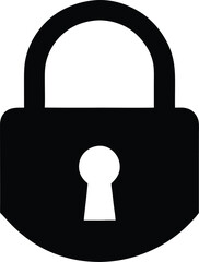 lock icon vector, security symbol illustration