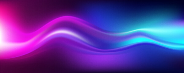 Trendy holographic waved gradient. Abstract blurred texture noise background. Grainy film effect texture gradient template. Vector illustration for your graphic design, banner, poster