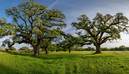 Obraz premium Old Oak Trees