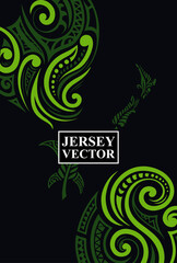 Maori Jersey Vector Polynesian Jersey Vector, Sport fashion background, Tribal Tattoo-Inspired Jersey, unique jersey for Polynesian style, club dress, modern sport fashion, sport background.