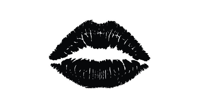 A striking black and white image of kiss marks a beautiful silhouette