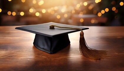 graduation hat symbolizing academic success and knowledge