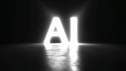 Illuminating ai concepts modern studio visual art dark environment abstract viewpoint - Powered by Adobe