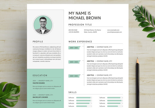 Creative Resume and Cover Letter Layout