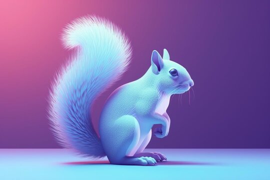 squirrel on a white background