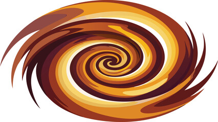 realistic oil paint spiral pattern vector.