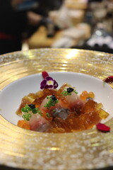 hamachi yuzu jelly