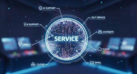 Digital Service Network: AI Support, Chatbots, Cloud, and 24/7 Assistance