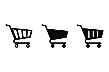 Shopping cart icons, Vector Design, Icon Design