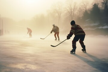 Obraz premium Hockey sports footwear skating.