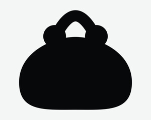 Handbag Purse Icon Woman Designer Luxury Bag Silhouette Shape Symbol Sign Female Classic Girl Hand Held Baggage Accessory Fashion Shopping