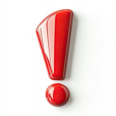 Red exclamation point graphic design