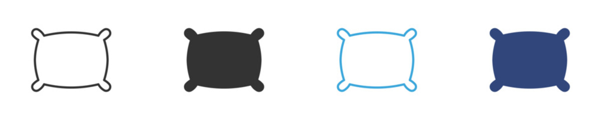 pillow icon  set, Comfortable fluffy pillow icon , vector illustration .  