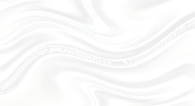 Abstract white fabric texture with gentle waves and subtle shadows