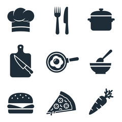 Culinary icons set, Vector Design, Icon Design
