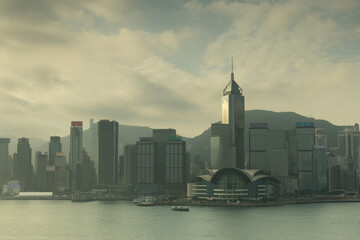 amazing hong kong skyline from a high vantage point