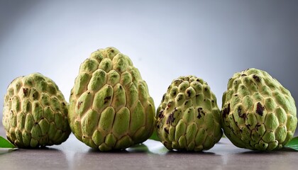 Fototapeta premium Exotic Cherimoya Fruit Sweet Creamy And Nutritious