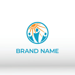 Community Empowerment Logo with Sun