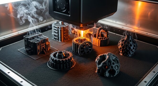 3D Printing Process in Action.