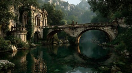 classical building bridge high resolution picture © Tapon