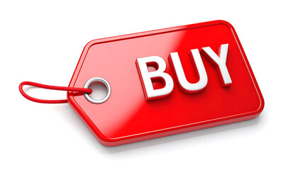 3D glossy BUY tag