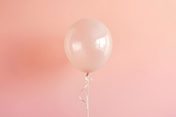 pink balloon isolated on white background